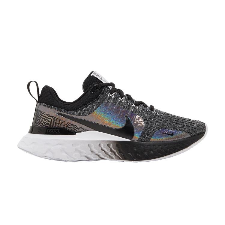 Wmns React Infinity Run Flyknit 3 Premium 'Black Zebra Iridescent'